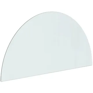 vidaXL Funkenschutzplatte Glas Halbrund 1000x500 mm