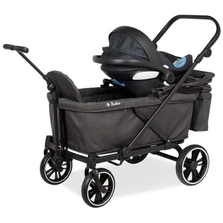 Pinolino Babyschalen-Adapter für Klappbollerwagen 'Cruiser', 2-TLG., 238054, Schwarz, normal