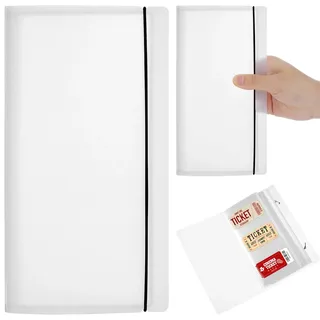 HONMEET Multifunktionales Ticket Album Transparent Lose-Leaf Organizer Für Konzertkarten Flugtickets Und Eintrittskarten Aufbewahrung Und Erinnerungsspeicher
