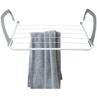 Kasmole Wäscheständer für Kleidung, Ausziehbarer Wand-Wäscheständer, 20,5 x 13 Zoll zusammenklappbarer Wäscheleinen-Wäschetrockner für Garten, Badezimmer, Zaun, Fensterbank