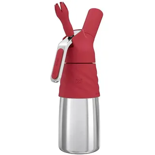 iSi Creative Whip Sahnespender 500 ml Edelstahl Rot