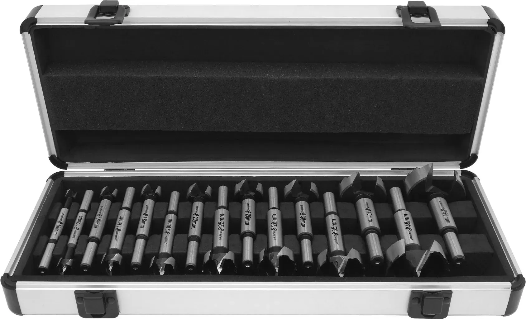 Forstnerbohrer-Set 15-teilig, 10 - 50 mm