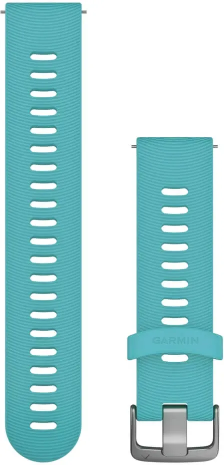 Garmin Forerunner 245 Schnell-Wechsel Silikon Armband 20mm Frost Blau / Schnalle...