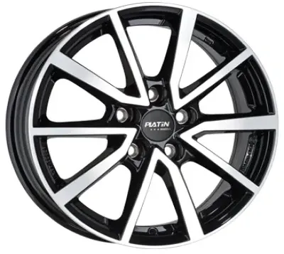 Platin P95 Diamond Black Front Polished 7x17 ET 45 5/114.3 Alufelge Schwarz