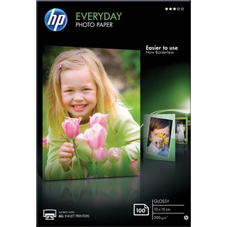 HP Fotopapier glänzend 100 Blatt