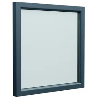 Josef Meeth Fenster und Türen Energiespar-Fenster »76/3 «, 55 x 60 cm (BxH), feststehend - silberfarben