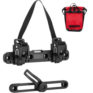 Fahrrad Seitentasche Schnalle, 20 cm verstellbare Fahrrad Gepäck Schnalle, Fahrradgepäckträger Zubehör, Bolzenbefestigung, einfache Installation, passend für Gepäckträger Tasche und Sattelzubehör