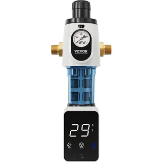 Vevor Spin-Down-Filter, 40 Mikron-Sedimentfilter für das ganze Haus für Brunnenwasser, 3/4 Zoll GM + 1 Zoll GM, 4 T/H hohe Durchflussrate, für Wasserfiltersysteme für das ganze Haus