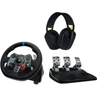 + Pedale + G435 Headset schwarz