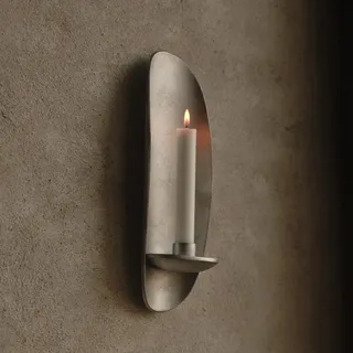 Ferm Living Kerzenhalter Agapé Aluminium Silber