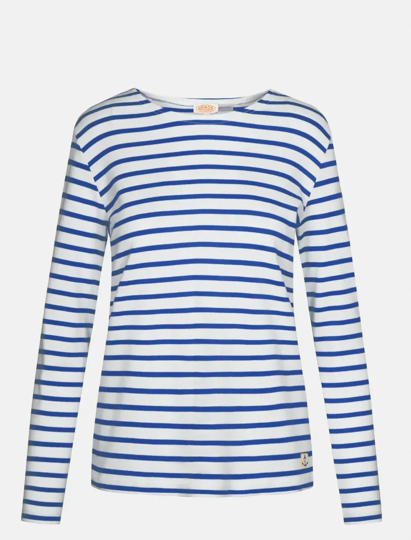 Armor Lux Lesconil weiß-sternblau Damen Streifenshirt