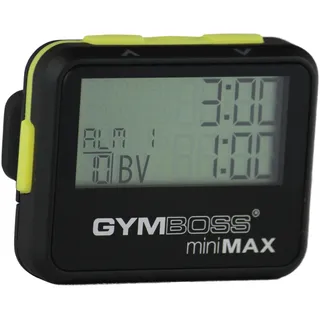 Gymboss Minimax Intervallzeitgeber Und Stoppuhr Schwarz-Gelb Softbeschichtung