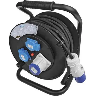 PRO PLUS ProPlus, Kabelrolle, Kabeltrommel CEE 25M 3x2,5mm2 (2x Schuko + 1xCEE) (25 m, 7.50 mm2)