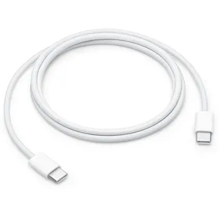 Apple USB-C / USB-C Ladekabel 60W, Gewebtes Design 1m - Weiß - Weiß