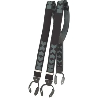 KOX Hosenträger Schwarz/Grau 120 cm -