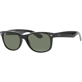 Ray-Ban New Wayfarer RB2132 901 55-18 gloss black/green classic