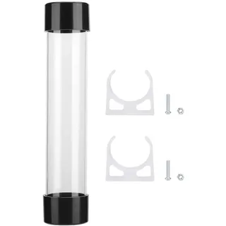 ASHATA Wasserkühlbehälter G1 / 4 PC Computerzylinder Wasserkühltank Flüssigwasserkühltank Kühler-Kit (240 mm)