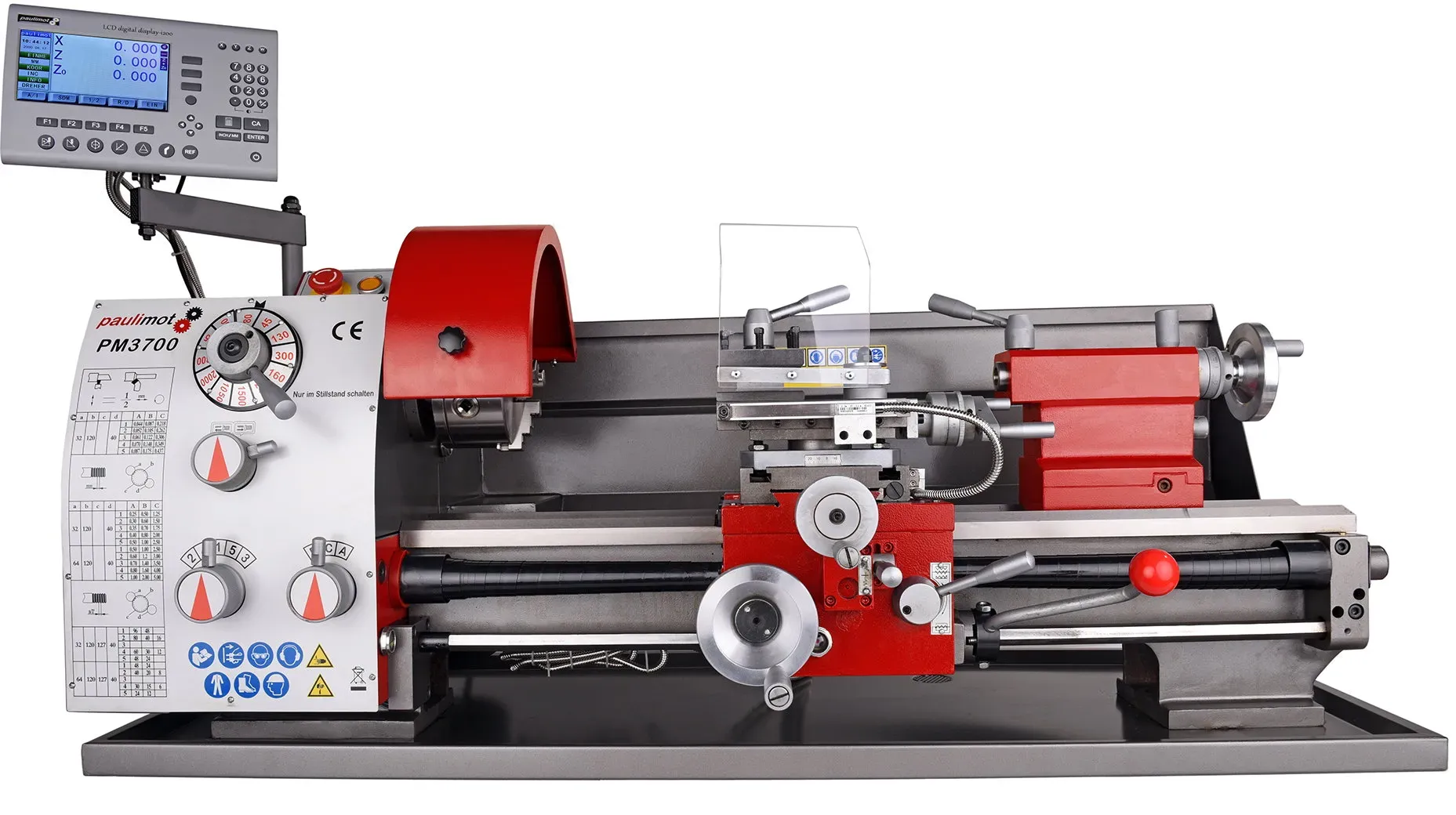 Drehmaschine PM3700 mit 400 Volt Motor mit Messsystem