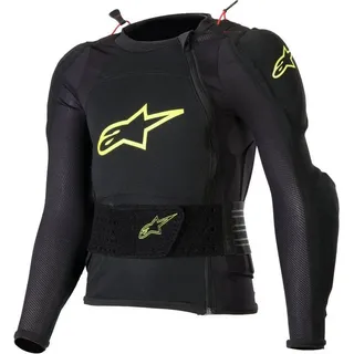 Alpinestars Bionic Plus Protektorenjacke Kinder - Schwarz/Neon-Gelb - S/M