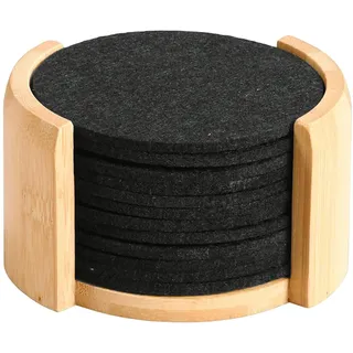 KESPER Untersetzer, Filz/Bambus 12er Pack