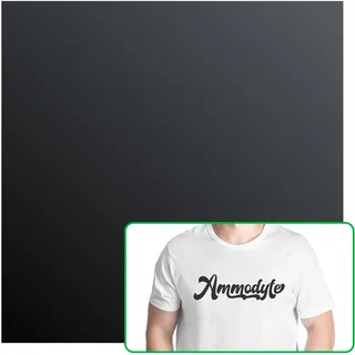 Bambu Lab Matte Heat Transfer Vinyl, Farbe: Schwarz