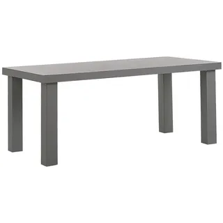 Beliani Taranto Gartentisch 180 x 90 x 76 cm Grau