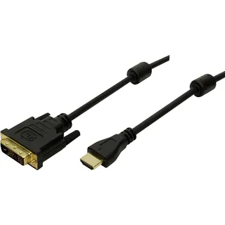 Logilink HDMI / DVI Adapterkabel HDMI-A Stecker, DVI-D 18+1pol. Stecker 2.00 m