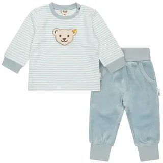 Steiff Unisex Baby Set Hose + Sweatshirt, Celestial Blue, 62