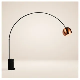 s.LUCE Ball Design-Bogenlampe mit Marmorfuß modern