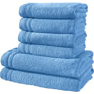 Erwin Müller Frottier Frottier-Set 6-tlg. Heidelberg in hellblau | Gr.: onesize