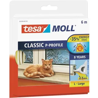 Tesa Tesamoll Fensterdichtung / Türdichtung P-Profile Gummidichtung 6 m