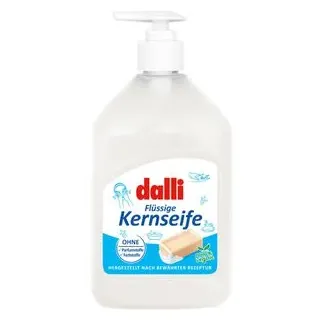 Dalli Kernseife, flüssig vegan parfümfrei im Spender, 500ml