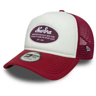 New Era Trucker-Kappe Oval Foam Patch rot/weiß Einheitsgröße