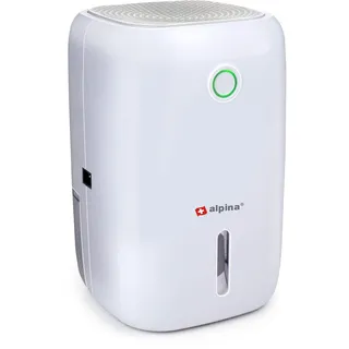 Alpina Mini Dehumidifier - 330 ml pro Tag – Abnehmbarer Wasserbehälter – weiß