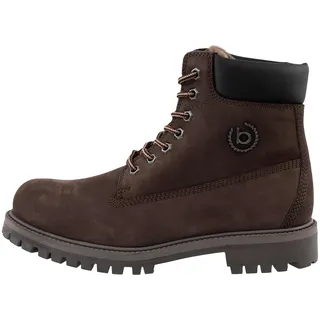 bugatti Herren Schnürstiefel, Männer Stiefel, Warm gefüttert,Boots,Winterstiefel,Winterschuhe,uebergangsstiefel,Dunkelbraun (6110),44 EU / 9 UK