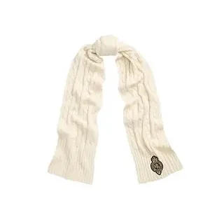 Lauren Ralph Lauren Cbl Crst Ptc 454960071 Zopfschal, Weiß, Einheitsgröße - Einheitsgröße