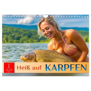 Calvendo Heiß auf Karpfen (Wandkalender 2026 DIN A4 quer), CALVENDO Monatskalender Starke Fänge, schöne Momente, echte Leidenschaft. (CALVENDO Sport)