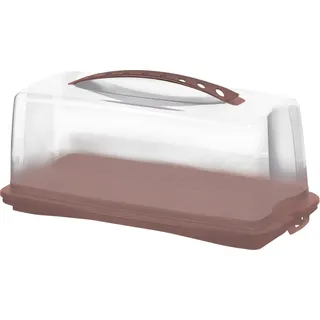 Rotho Kuchenbehälter Fresh iron rot Kuchentransportbox