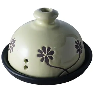 KANLVU Elegant Knoblauchtopf Mit Deckel, Keramik Zwiebeltopf Für KüchenBehälter, Belüftet Bewahrt Die Frische, Knoblauch Aufbewahrung Für Den Hausgebrauch