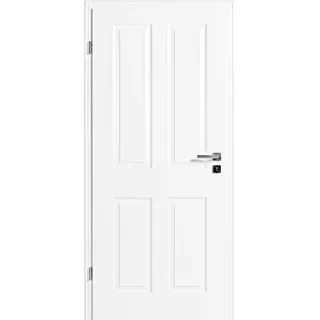 Kilsgaard Zimmertür weiß mit Zarge Set Typ 20/04 lackiert ähnlich RAL 9010, DIN Links, mm,860x1985 mm