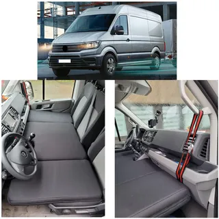 BREMER SITZBEZÜGE Camper-Bett Kinderbett Fahrerhausbett kompatibel mit VW Crafter 2 Man TGE 2017 Wohnmobil zubehör Wohnmobilbett Camping Camper Zubehör