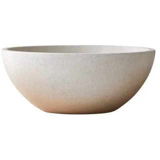 Tikamoon Rundes Waschbecken Micha aus Terrazzo Cream
