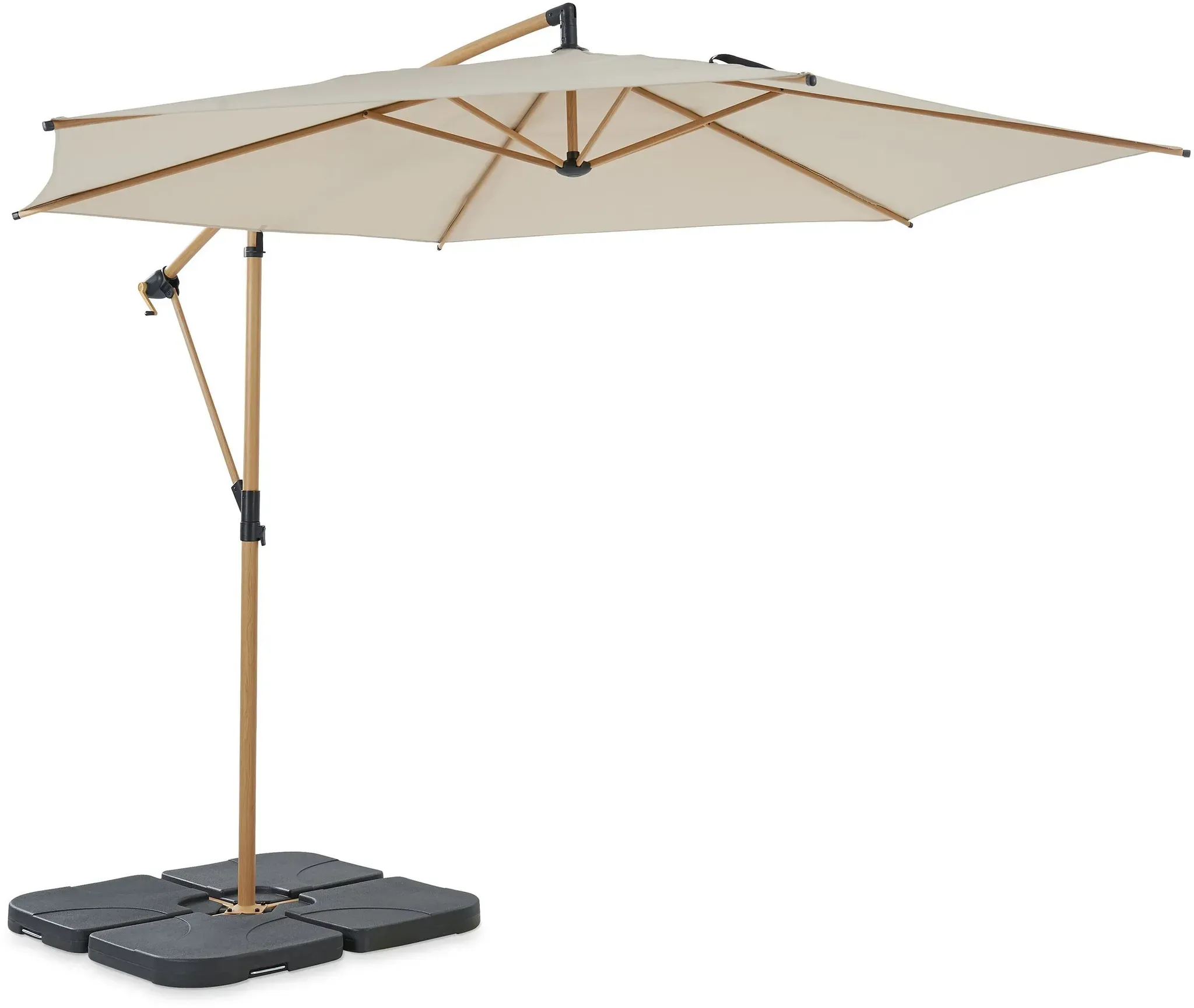 Leco Ampelschirm* Ø 300 cm - 28x197x15cm - anthrazit - Stahl / Aluminium / Stahl