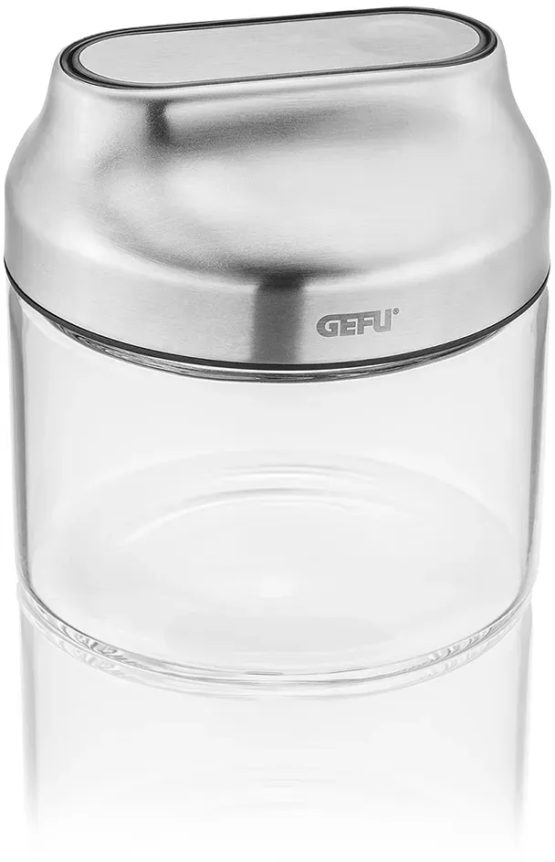 GEFU Vorratsdose Vorratsbehälter KIPPO 0,4 Liter Borosilikatglas mit Kippdeckel