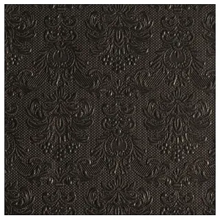 Ambiente Home Ambiente Servietten Lunch / Party 33x33cm Elegance Black Geprägt / embossed
