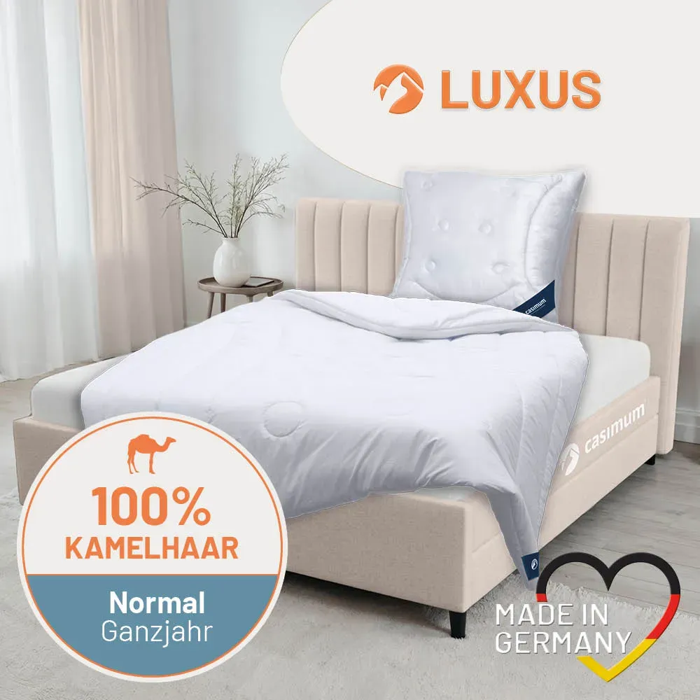Kamelhaardecke »LUXUS« – 100% Kamelhaar für ein luxuriöses Schlaferlebnis, Größe: 200x200