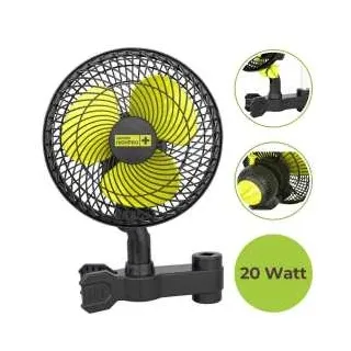 Schwenkventilator 20 Watt | Ø20cm mit Stangenclip | PROFAN | Garden Highpro