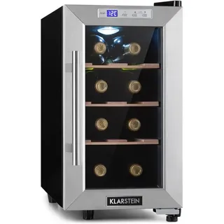 Klarstein - Weinkühlschrank, Getränkekühlschrank Schmal, 1 Zone Kühlschrank mit Glastür, Outdoor GetränkekühlschränkeFreistehend, Weinkühlschrank