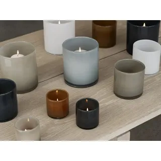 BLOMUS Windlicht Saga Glas Blau