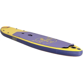 Happy People Chiemsee SUP-Set inkl. Board, Paddel, Pumpe, Leash & Rucksack (gelb/lila)